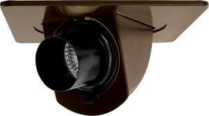 ELCO EL2487BZ 4" Square Adjustable Pull Down with Snoot Trim - All Bronze - Ready Wholesale Electric Supply and Lighting