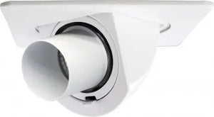 ELCO EL2487W 4" Square Adjustable Pull Down with Snoot Trim - All White - Ready Wholesale Electric Supply and Lighting