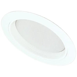 Elco Lighting 5" Sloped Regressed Albalite Lens with Baffle Trim - Ready Wholesale Electric Supply and Lighting