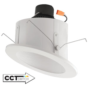 Elco Lighting 6" Sloped Ceiling LED Baffle Insert - Ready Wholesale Electric Supply and Lighting