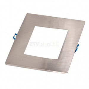 EnVisionLED SLPNL-6SQ-TRIM-BN - 6" Panel Downlight Brushed Nickel Trim Square - Ready Wholesale Electric Supply and Lighting