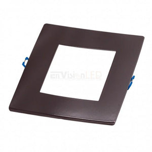 EnVisionLED SLPNL-6SQ-TRIM-BZ - 6" Panel Downlight Bronze Trim Square - Ready Wholesale Electric Supply and Lighting