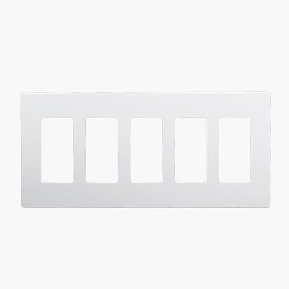 Enerlite SI8835-W 5-Gang Screwless Wall Plate Cover - Ready Wholesale Electric Supply and Lighting