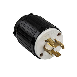 Enerlites 66421-BK - INDUSTRIAL GRADE, LOCKING MALE PLUG, 20A, 125/250V, 3-POLE, 4-WIRE, NEMA L14-20P - Ready Wholesale Electric Supply and Lighting