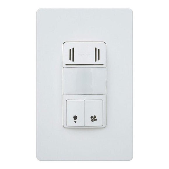 Enerlites DWHOS-W - Dual-Tech (PIR/Humidity) Wall Sensor Switch - Ready Wholesale Electric Supply and Lighting