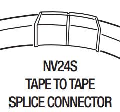GM Lighting NV24S-SP Tape to Tape Splice Connector - Ready Wholesale Electric Supply and Lighting
