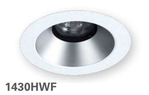 HALO 1430HWF 4" Conical Reflector, Open, 35 degree Tilt, Haze, White Flange - Ready Wholesale Electric Supply and Lighting