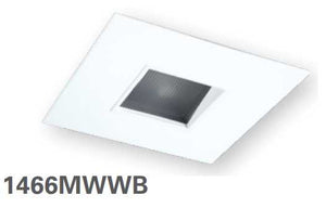 HALO 1466MWWB 4" Square Pinhole, Lens Wall Wash, Matte White with White Baffle - Ready Wholesale Electric Supply and Lighting