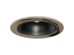 HALO 1493BC 4" Trim Coilex Black Baffle with Black Chrome Trim Ring - Ready Wholesale Electric Supply and Lighting
