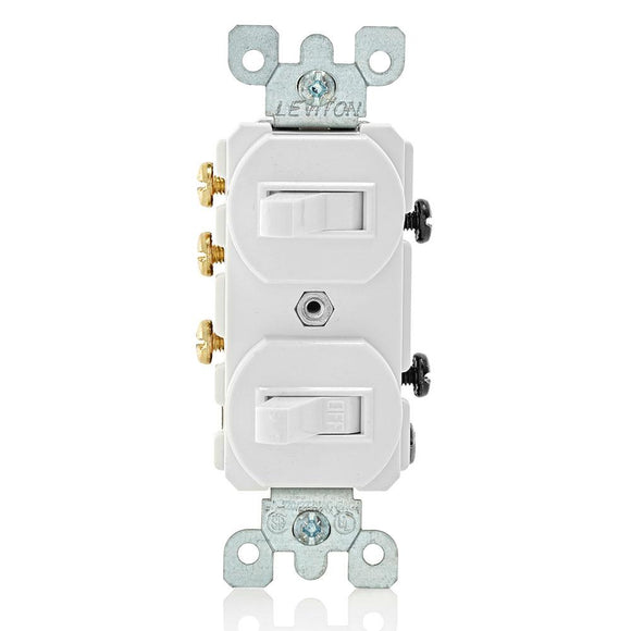 Leviton 5241 - Duplex Style Single-Pole / 3-Way Combination Switch - Ready Wholesale Electric Supply and Lighting