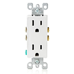 Leviton 5325 - 15 Amp Decora Duplex Outlet - Ready Wholesale Electric Supply and Lighting