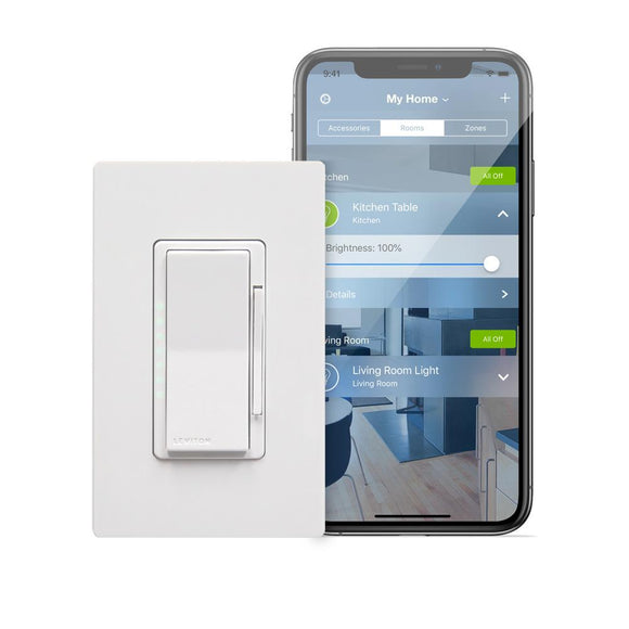 Leviton DH1KD-1BZ - Decora Smart with HomeKit Technology 1000 Watt Dimmer - Ready Wholesale Electric Supply and Lighting