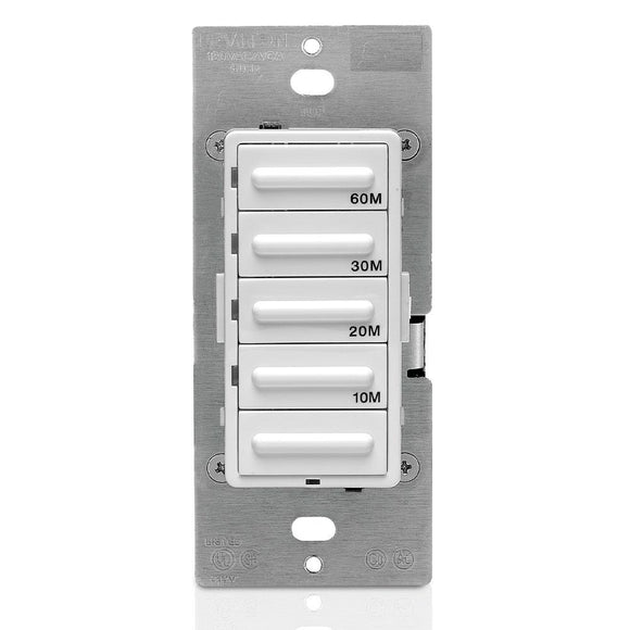 Leviton LTB60-1LZ - Decora Preset Resistive/Inductive 60 Minute Countdown Timer - Ready Wholesale Electric Supply and Lighting