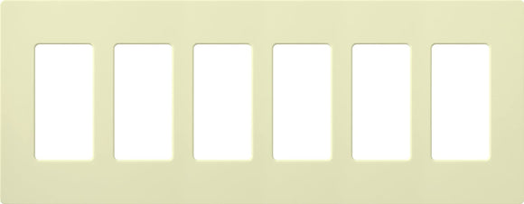 Lutron CW-6 Claro Designer Gloss 6-Gang Wall Plate - Ready Wholesale Electric Supply and Lighting