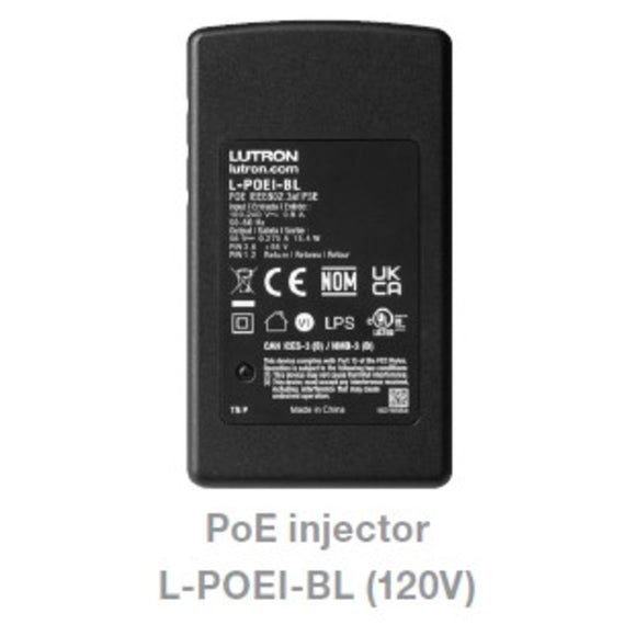 Lutron L-POEI-BL RadioRA 3 PoE Injector - Ready Wholesale Electric Supply and Lighting