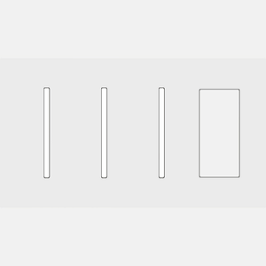 Lutron LWT-GGGT New Architectural / Grafik T Wallplate (4 Gang) - Ready Wholesale Electric Supply and Lighting