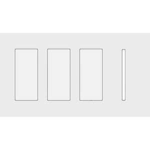 Lutron LWT-TTTG New Architectural / Grafik T Wallplate (4 Gang) - Ready Wholesale Electric Supply and Lighting
