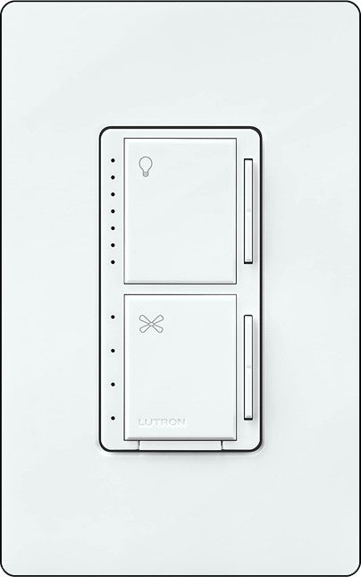 Lutron MACL-LFQ Maestro Single Pole, Dual Dimmer and 4-Speed Fan Controller - Ready Wholesale Electric Supply and Lighting