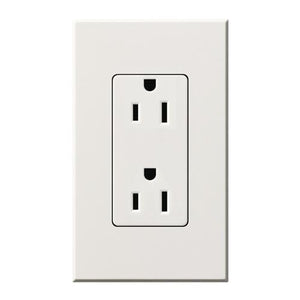 Lutron NTR-15 Architectural Style 15A Receptacle - Ready Wholesale Electric Supply and Lighting