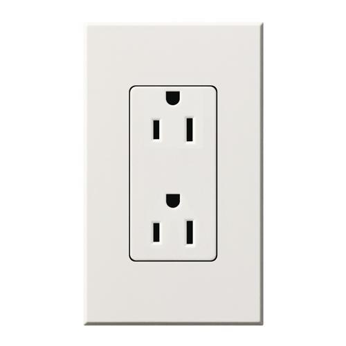 Lutron NTR-15-TR Architectural Style 15A Tamper Resistant Receptacle - Ready Wholesale Electric Supply and Lighting