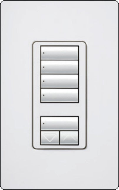 Lutron RadioRA 2 RRD-W4S Wall-Mounted Keypad - Ready Wholesale Electric Supply and Lighting