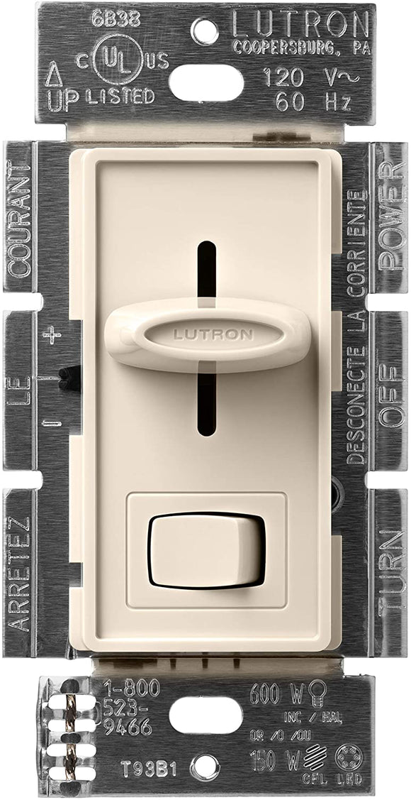 Lutron S-603P Skylark 600W, Single Pole / 3-way, Incandescent / Halogen, Preset Dimmer - Ready Wholesale Electric Supply and Lighting