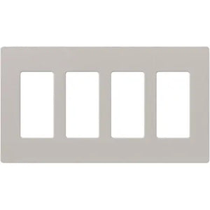 Lutron SC-4 Claro Accessories Satin, 4-Gang Wall Plate - Ready Wholesale Electric Supply and Lighting